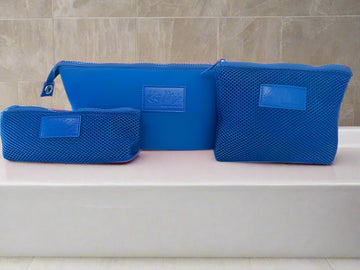 Kat Myhr Neoprene Toiletry Bag - Royal Blue